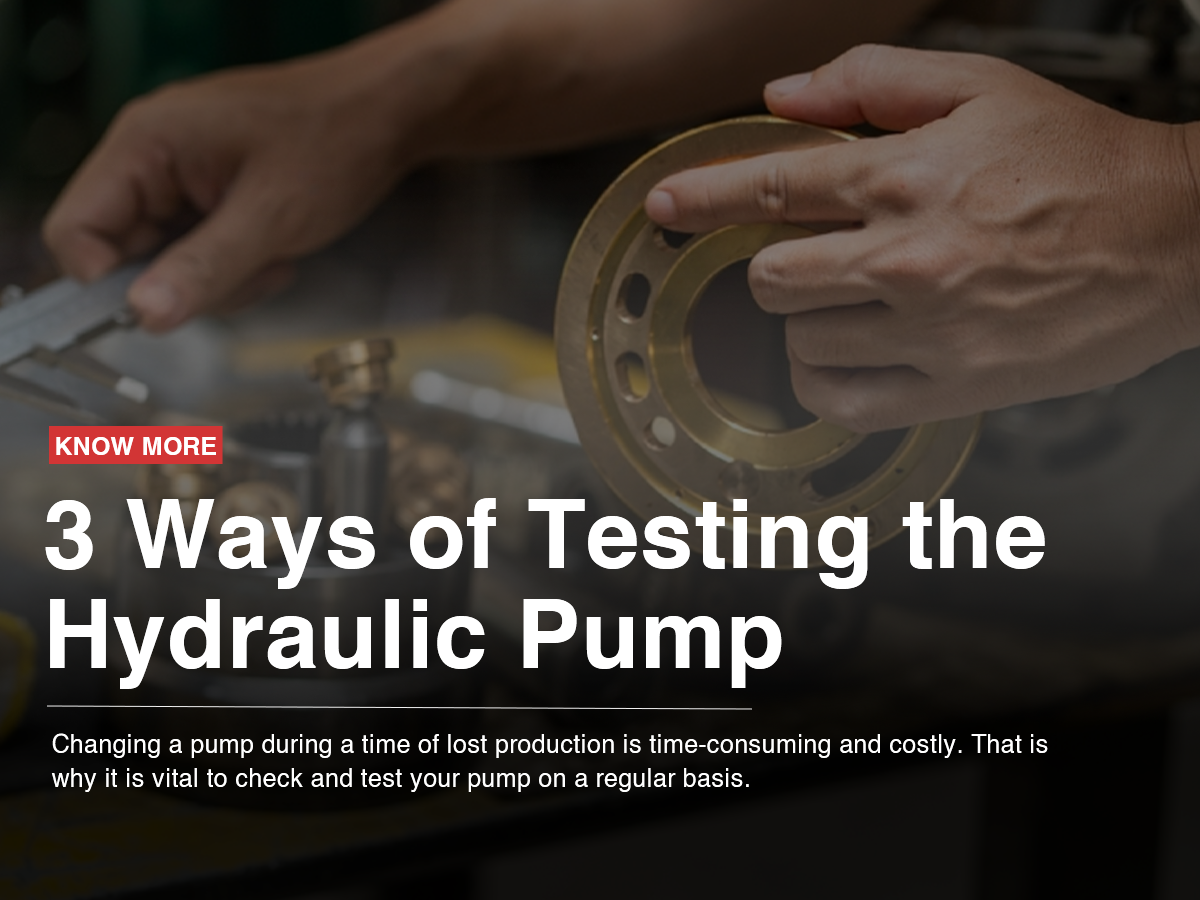 3 Ways of Testing the Hydraulic Pump