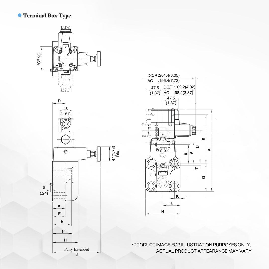 A-BSG-10-2B3B-D100-48 | Solenoid Controlled Relief Valve