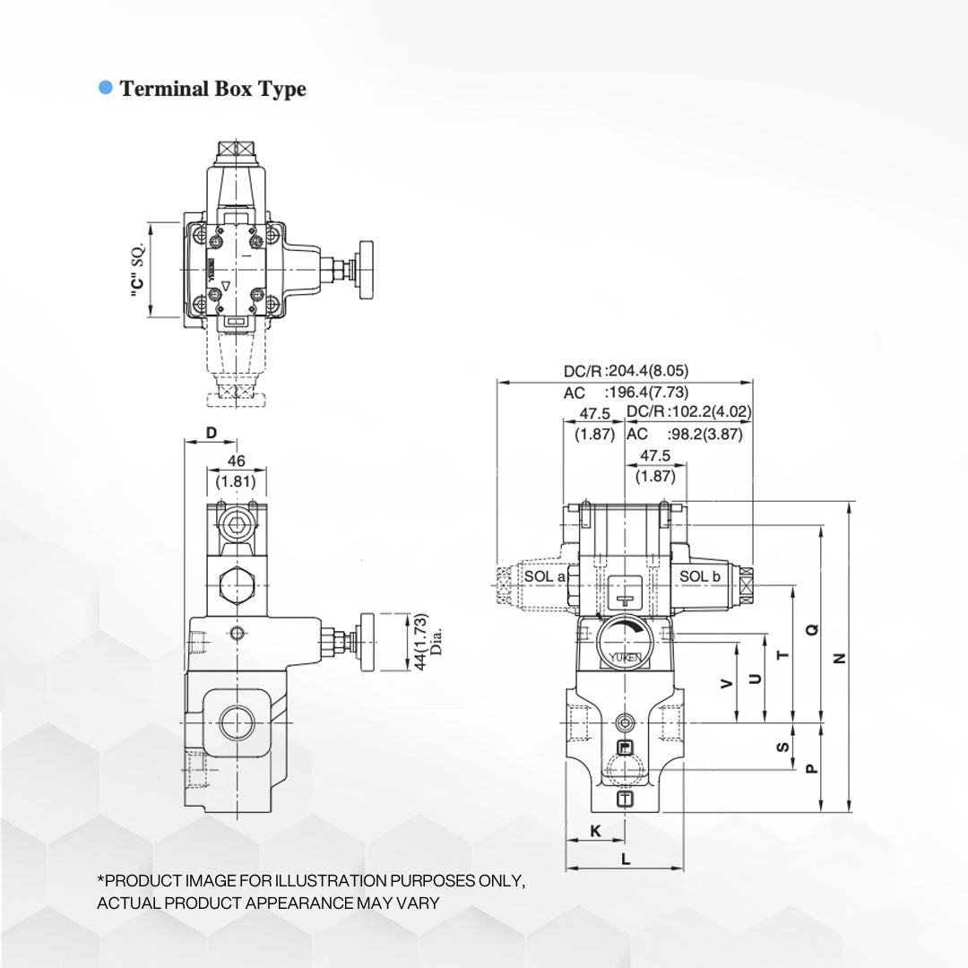 BST-06-2B3B-D24-N-4890 | Solenoid Controlled Relief Valve