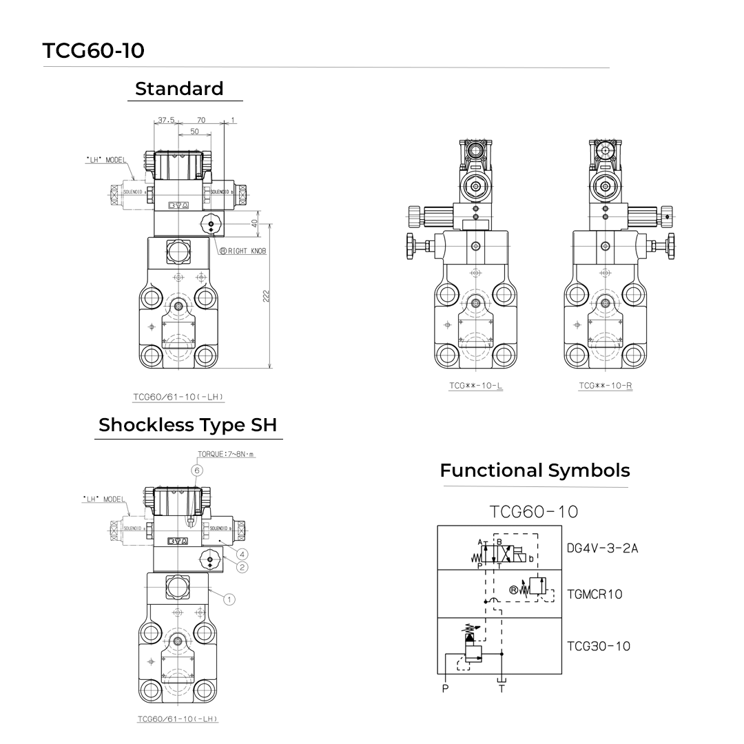 TCG60-10-CV-B-P7-B-17 | Solenoid Controlled Multi Pressure Relief Valve ...